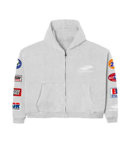 BDR Patches Hoodie Grey