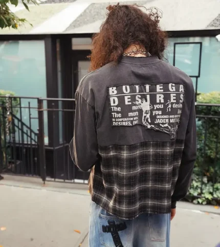 Bottega Desires Hybrid Flannel T-Shirt