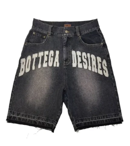 Bottega Desires Denim Shorts Black