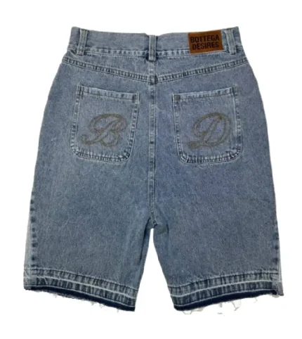 Bottega Desires Denim Shorts Blue