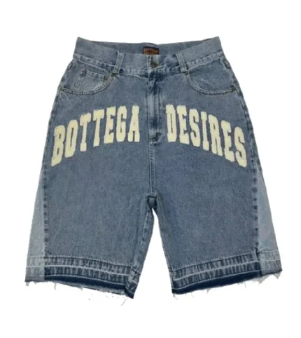 Bottega Desires Denim Shorts Blue