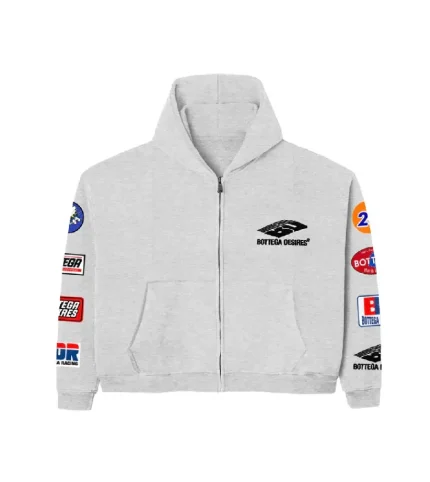 Bottega Desires Grey Patches Zip Tracksuit
