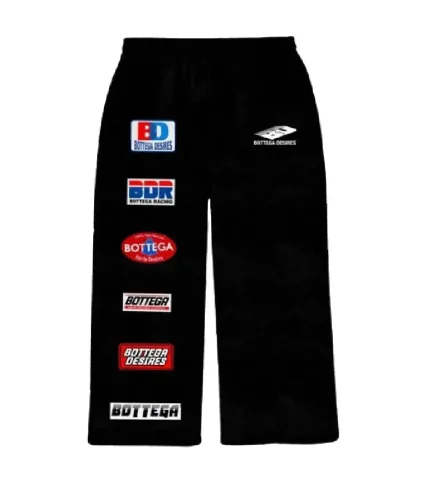 Bottega Desires BDR Patches Sweatant Black