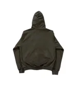 Bottega Desires Logo Print Zip Up Hoodie Green